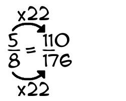 5/8 times 22