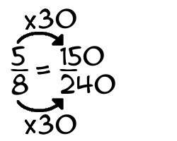 5/8 times 30