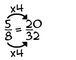 5/8 times 4