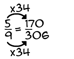 5/9 times 34