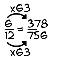 6/12 times 63