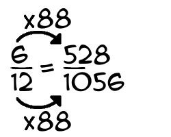 6/12 times 88