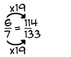 6/7 times 19