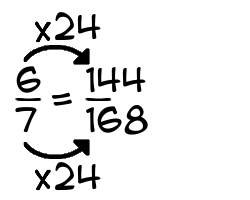 6/7 times 24