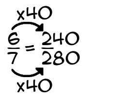 6/7 times 40