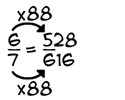 6/7 times 88