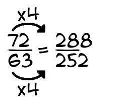 72/63 times 4