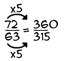 72/63 times 5