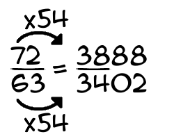 72/63 times 54