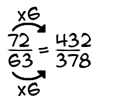 72/63 times 6