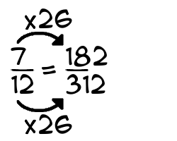 7/12 times 26