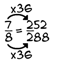 7/8 times 36