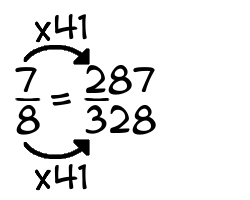 7/8 times 41