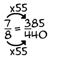 7/8 times 55