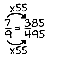 7/9 times 55