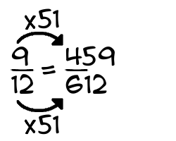 9/12 times 51